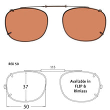 Load image into Gallery viewer, Rectangle Style SolarClips Polarized Clip-On Sunglasses - Opsales, Inc
