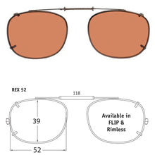 Load image into Gallery viewer, Rectangle Style SolarClips Polarized Clip-On Sunglasses - Opsales, Inc
