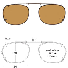 Load image into Gallery viewer, Rectangle Style SolarClips Polarized Clip-On Sunglasses - Opsales, Inc