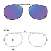 Load image into Gallery viewer, Rectangle Style SolarClips Polarized Clip-On Sunglasses - Opsales, Inc