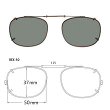 Load image into Gallery viewer, Rectangle Style SolarClips Polarized Clip-On Sunglasses - Opsales, Inc
