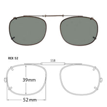 Load image into Gallery viewer, Rectangle Style SolarClips Polarized Clip-On Sunglasses - Opsales, Inc
