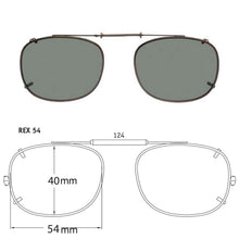 Load image into Gallery viewer, Rectangle Style SolarClips Polarized Clip-On Sunglasses - Opsales, Inc