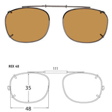 Load image into Gallery viewer, Rectangle Style SolarClips Polarized Clip-On Sunglasses - Opsales, Inc