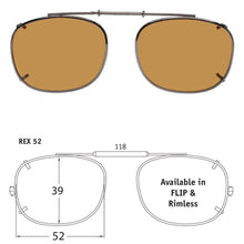 Load image into Gallery viewer, Rectangle Style SolarClips Polarized Clip-On Sunglasses - Opsales, Inc