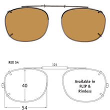 Load image into Gallery viewer, Rectangle Style SolarClips Polarized Clip-On Sunglasses - Opsales, Inc