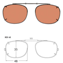 Load image into Gallery viewer, Rectangle Style SolarClips Polarized Clip-On Sunglasses - Opsales, Inc