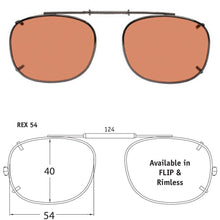 Load image into Gallery viewer, Rectangle Style SolarClips Polarized Clip-On Sunglasses - Opsales, Inc