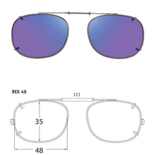 Load image into Gallery viewer, Rectangle Style SolarClips Polarized Clip-On Sunglasses - Opsales, Inc