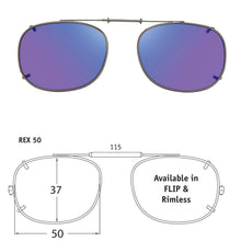 Load image into Gallery viewer, Rectangle Style SolarClips Polarized Clip-On Sunglasses - Opsales, Inc