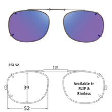 Load image into Gallery viewer, Rectangle Style SolarClips Polarized Clip-On Sunglasses - Opsales, Inc