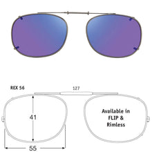 Load image into Gallery viewer, Rectangle Style SolarClips Polarized Clip-On Sunglasses - Opsales, Inc