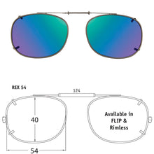 Load image into Gallery viewer, Rectangle Style SolarClips Polarized Clip-On Sunglasses - Opsales, Inc
