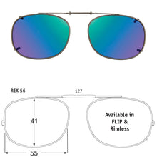 Load image into Gallery viewer, Rectangle Style SolarClips Polarized Clip-On Sunglasses - Opsales, Inc