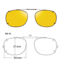 Load image into Gallery viewer, Rectangle Style SolarClips Polarized Clip-On Sunglasses - Opsales, Inc