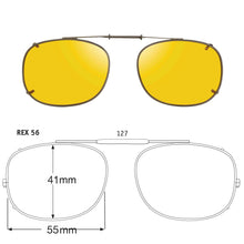Load image into Gallery viewer, Rectangle Style SolarClips Polarized Clip-On Sunglasses - Opsales, Inc