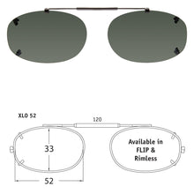 Load image into Gallery viewer, Lo Rectangle | Shade Control Rimless Clip-On Sunglasses - Opsales, Inc