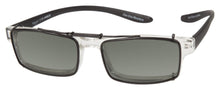 Load image into Gallery viewer, Polarized clip on sunglasses with clear and black framed readers included.