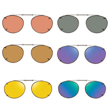 Load image into Gallery viewer, 6 Oval Shade Control Polarized Clip On Sunglasses - Opsales, Inc
