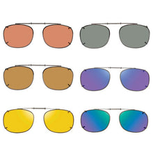 Load image into Gallery viewer, 6 Rectangle SolarClips Polarized Clip On Sunglasses - Opsales, Inc

