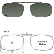 Load image into Gallery viewer, Deep Rectangle | Shade Control Rimless Clip-On Sunglasses - Opsales, Inc
