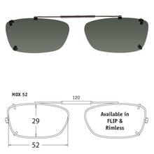 Load image into Gallery viewer, Mad Rectangle | Rimless Clip-On Sunglasses - Opsales, Inc
