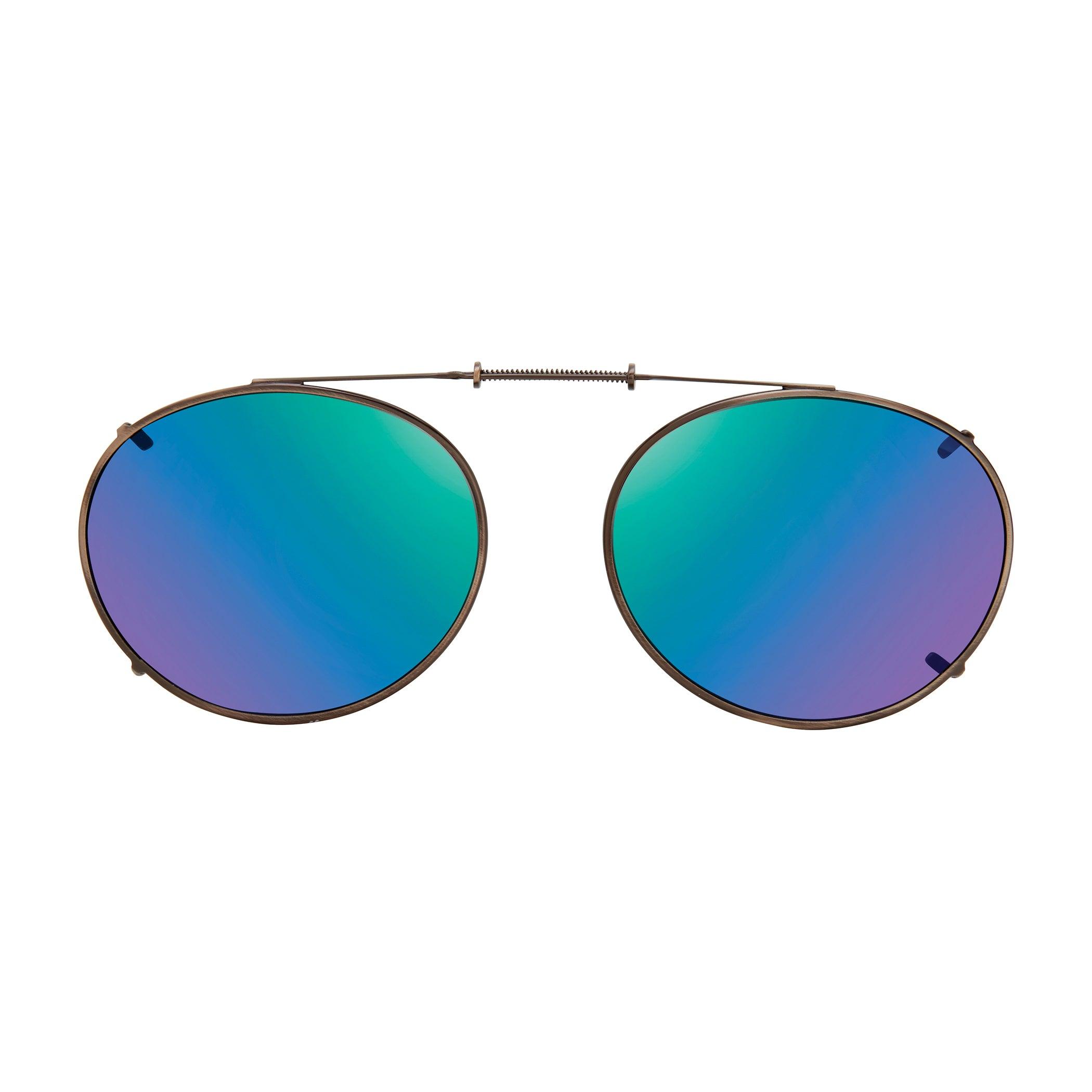 Oval Style Polarized Clip On Sunglasses Opsales