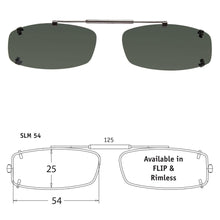 Load image into Gallery viewer, Slim Rectangle | Shade Control Rimless Clip-On Sunglasses - Opsales, Inc
