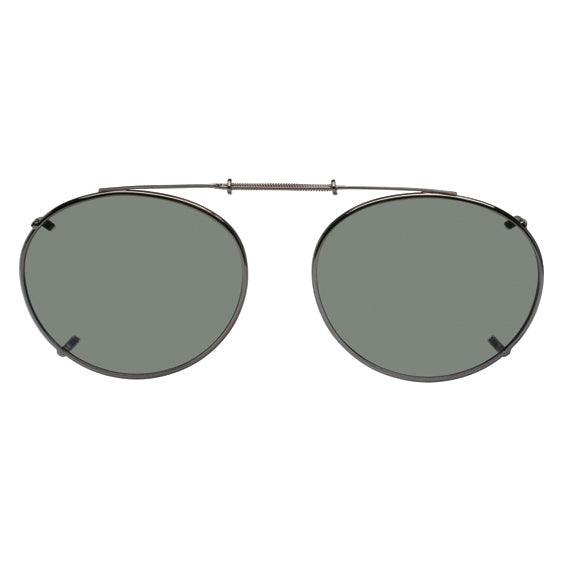 Oval Style, Polarized Clip On Sunglasses