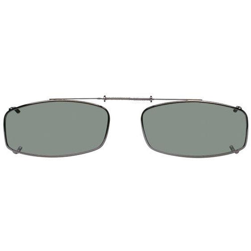 Slim Rectangle, Polarized Clip On Sunglasses. - Opsales