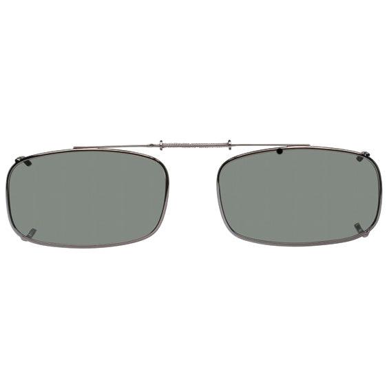 Tru Rectangle, Polarized Clip On Sunglasses - Opsales