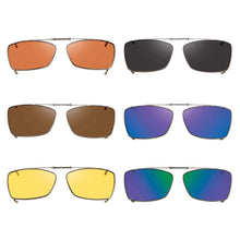 Load image into Gallery viewer, 6 Wal Shade Control Polarized Clip On Sunglasses - Opsales, Inc
