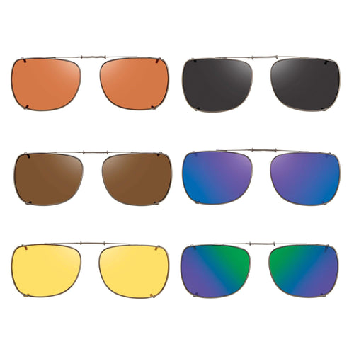 6 Way SolarClips Polarized Clip On Sunglasses - Opsales, Inc